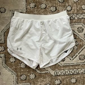 under Armour women's flyby 2.0 shorts.